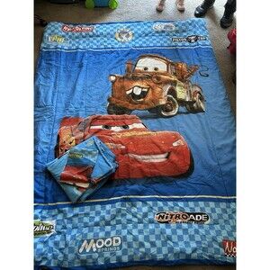 Disney Pixar Cars Lightning McQueen Mater Twin Comforter, Fitted Sheet,flat Set